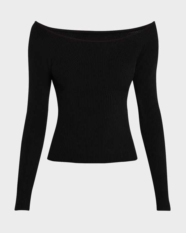 Ribbed Off-Shoulder Top